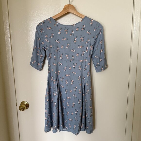 Christy Dawn Blue Floral Mini Dress - Picture 3 of 7